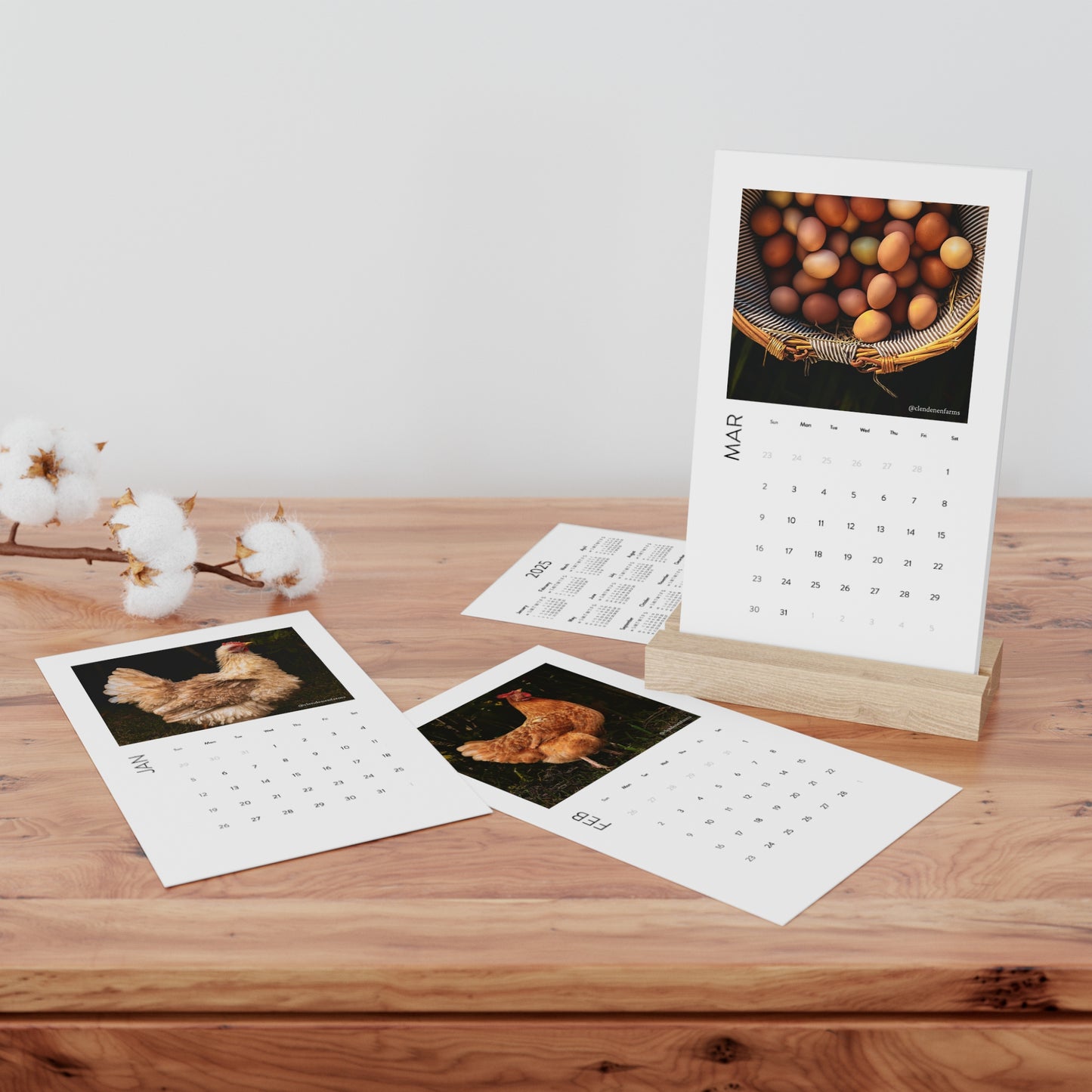 Vertical Desk Calendar