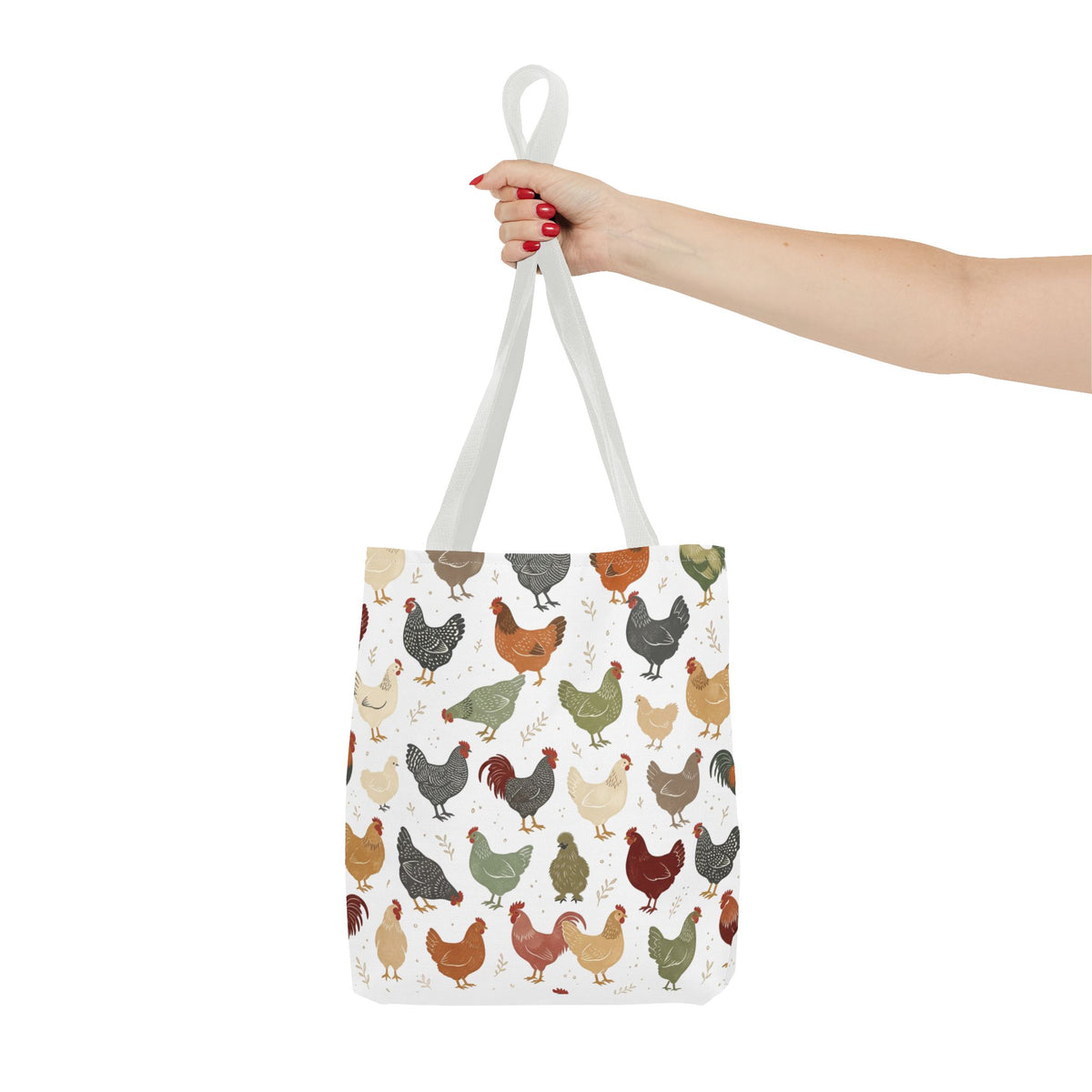 Fun Chicken Pattern Tote Bag