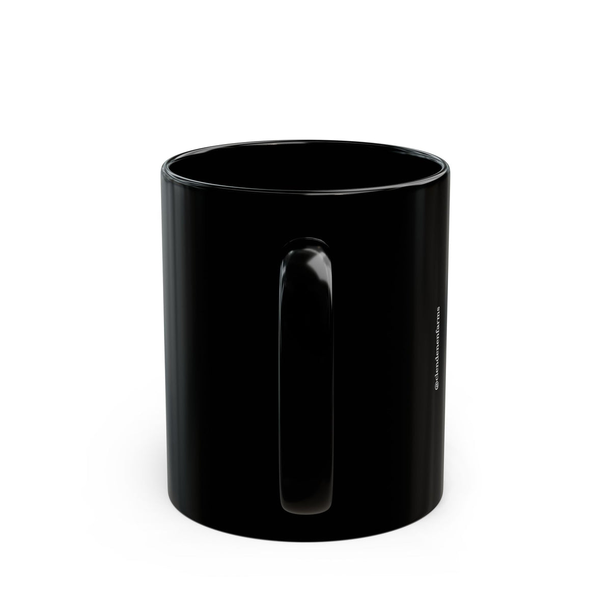 Don't Hurry Be Happy Black Mug — 11oz/15oz