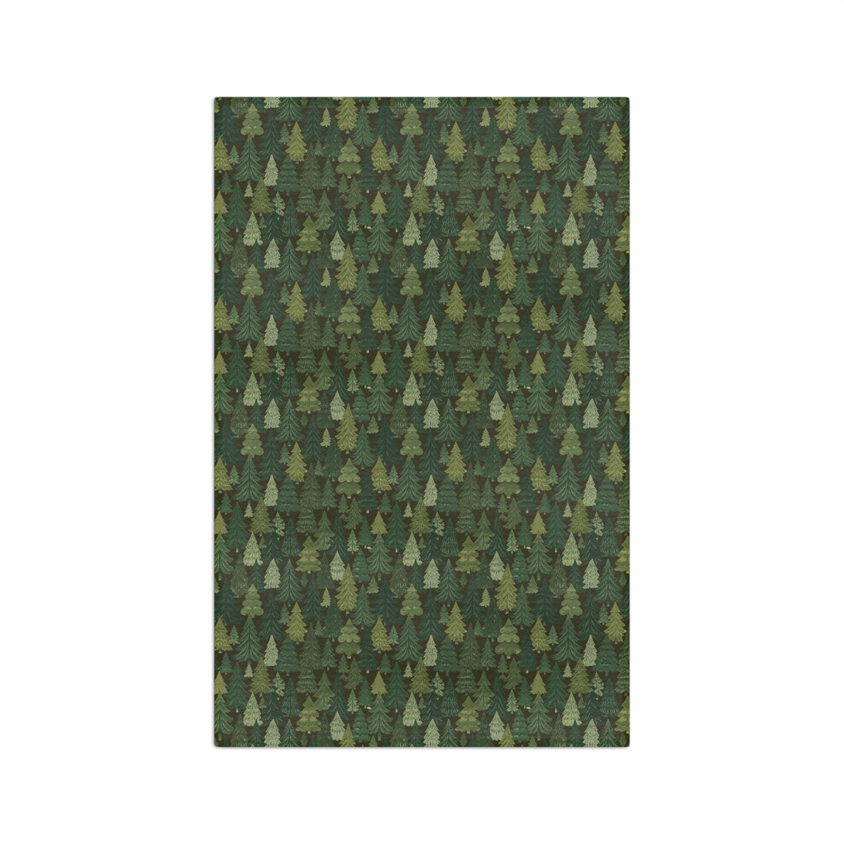 Evergreen Forest Pattern Microfiber Tea Towel