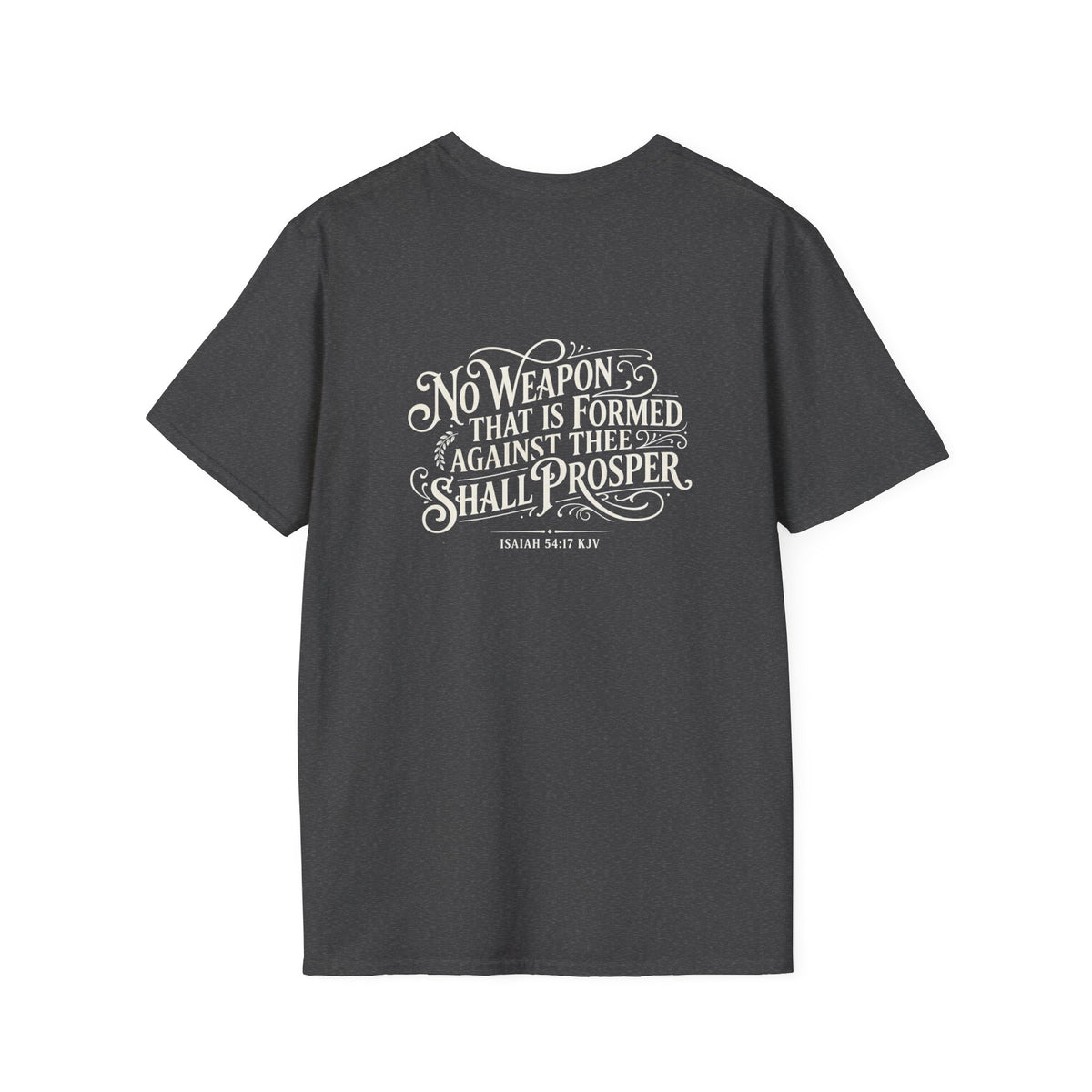 Crusader Faith Verse T‑Shirt Isaiah 54:17