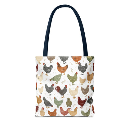 Fun Chicken Pattern Tote Bag