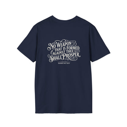 Crusader Faith Verse T‑Shirt Isaiah 54:17