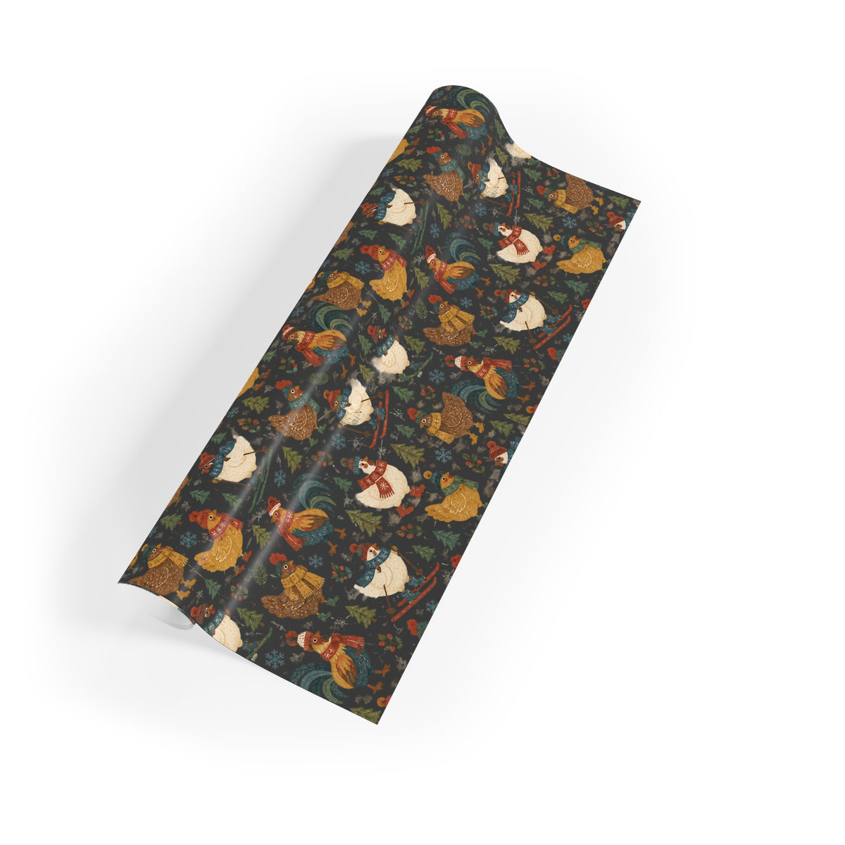 Winter Chickens Gift Wrapping Paper