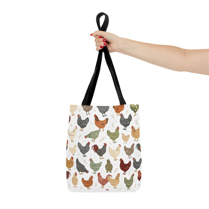 Fun Chicken Pattern Tote Bag