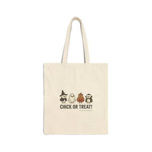 "Chick or Treat!" Halloween Tote Bag