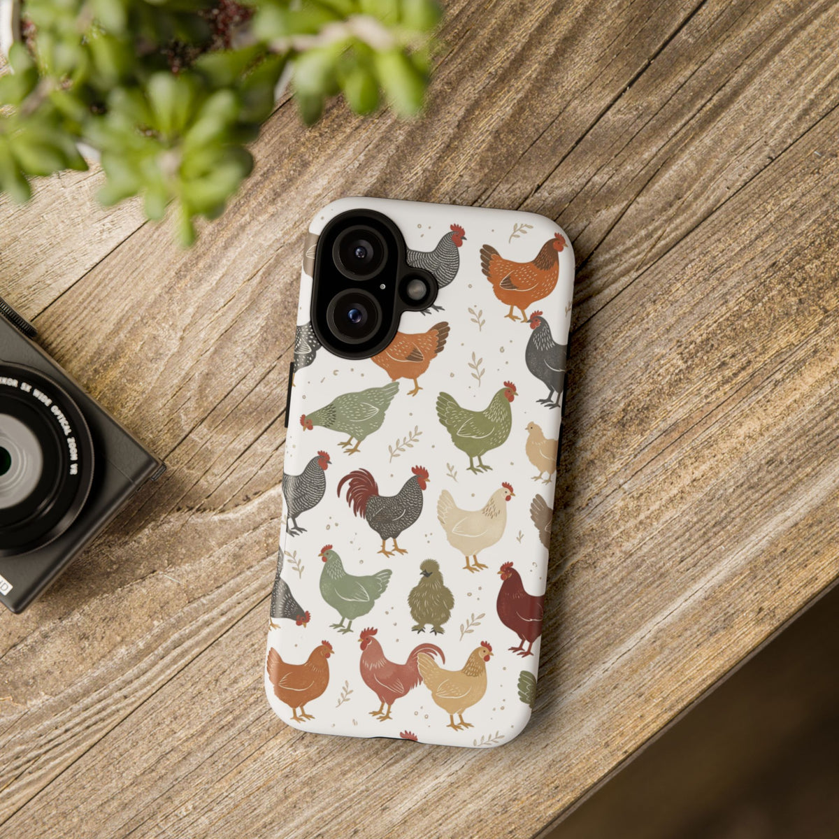 Hen Pattern iPhone Case