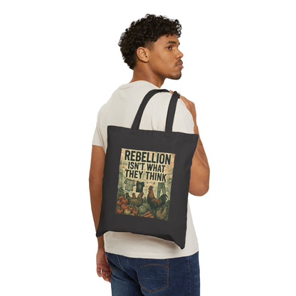 Rebellion Cotton Canvas Tote Bag