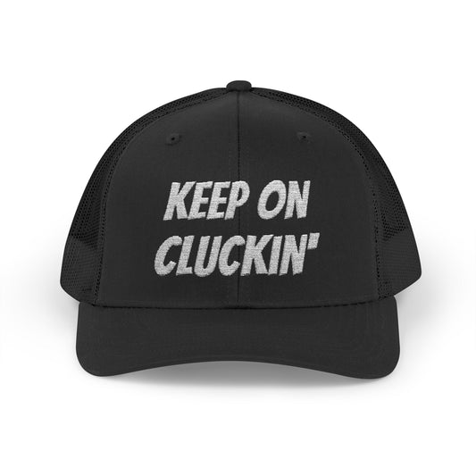 Funny Chicken Snapback Trucker Cap - Keep On Cluckin' Hat, Gift for Farmers, Casual Wear, Easter, Chicken Lovers, Spring Fashion