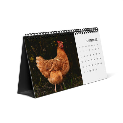 Country Hen Desk Calendar 2027
