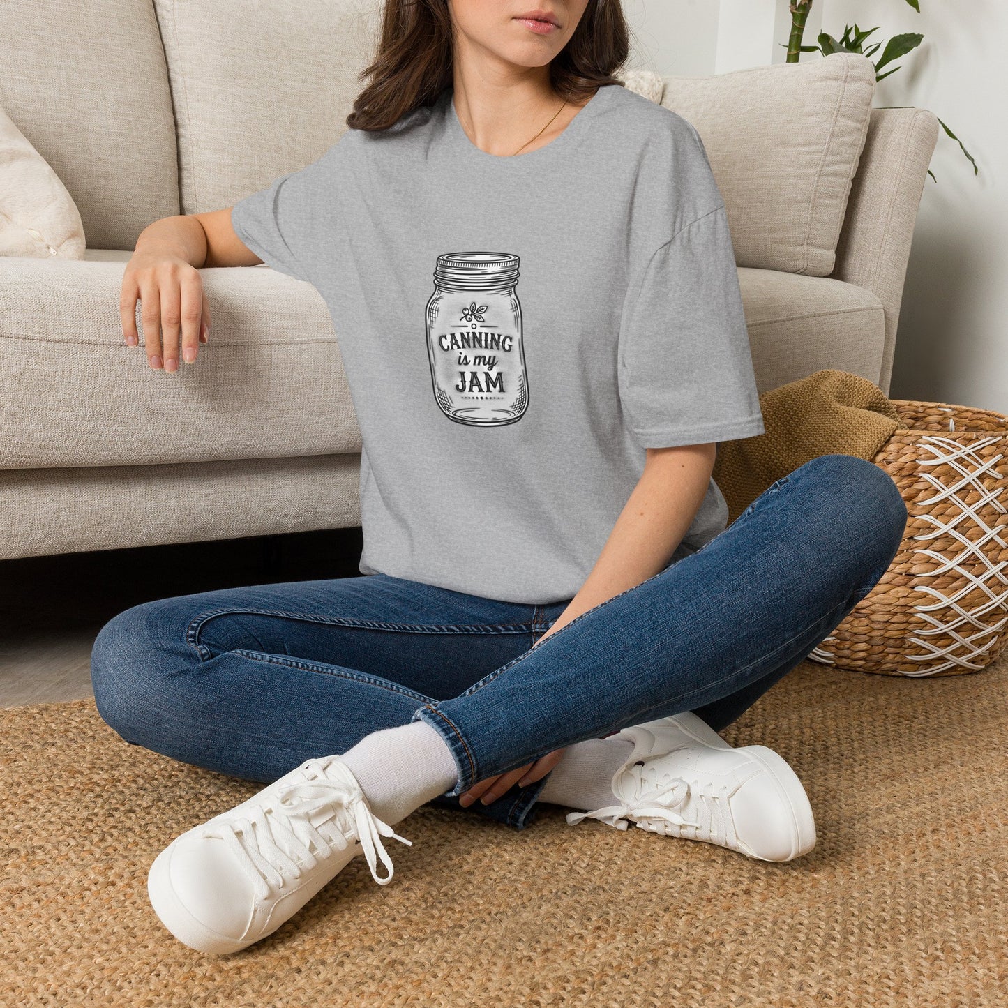 Canning Is My Jam T‑Shirt — Vintage Mason Jar Graphic Tee for Canning Lovers