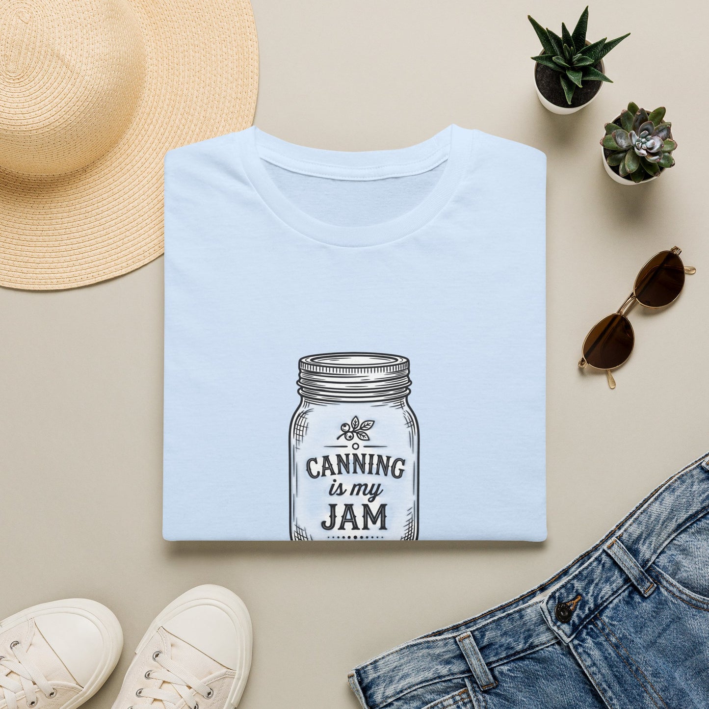 Canning Is My Jam T‑Shirt — Vintage Mason Jar Graphic Tee for Canning Lovers