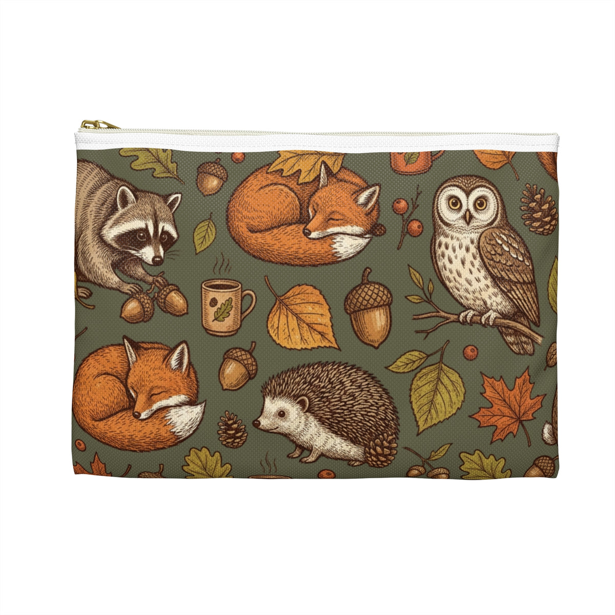 Woodland Autumn Accessory Pouch