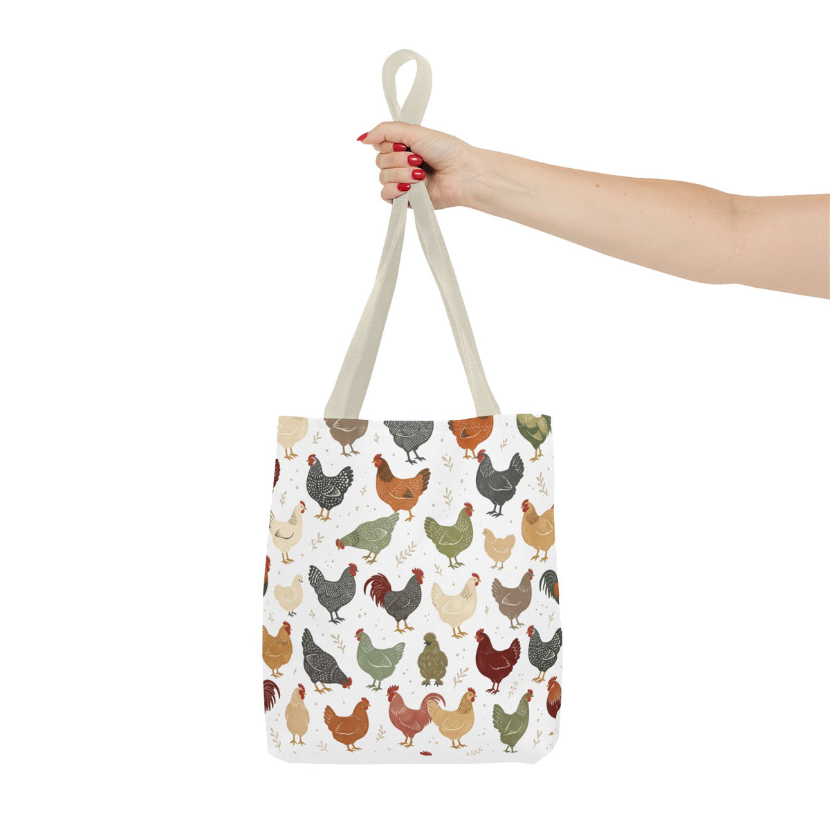 Fun Chicken Pattern Tote Bag