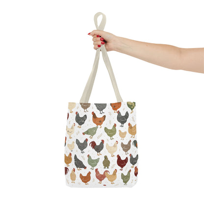 Fun Chicken Pattern Tote Bag