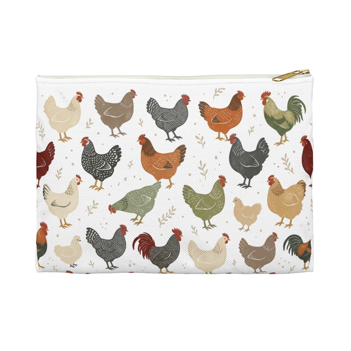 Chicken Pattern Accessory Pouch