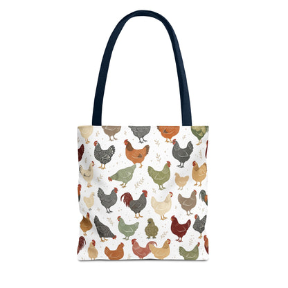 Fun Chicken Pattern Tote Bag