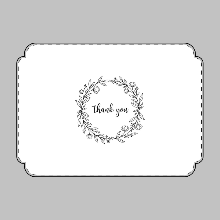 Floral Thank You Cards and Envelopes