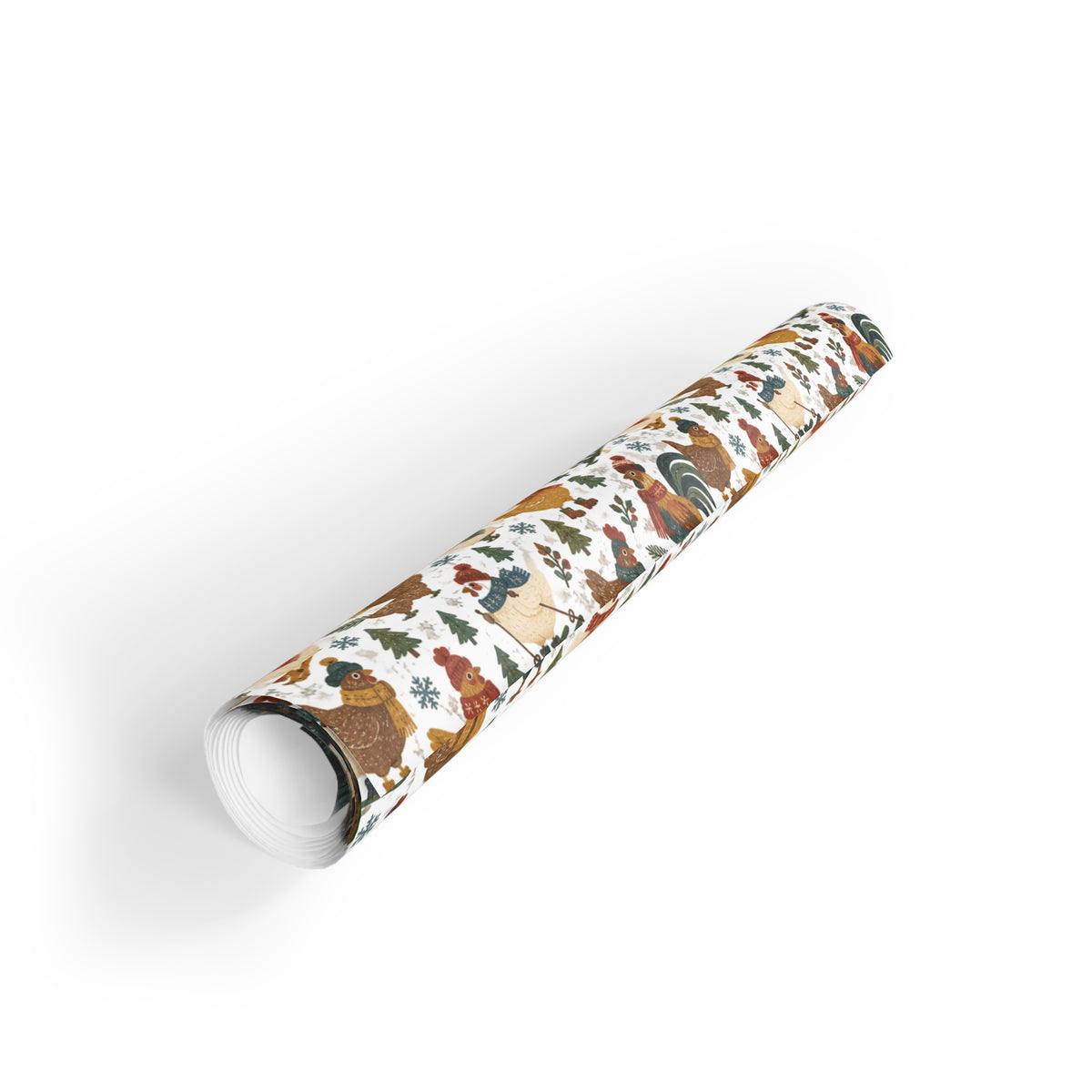 Winter Chickens Gift Wrapping Paper
