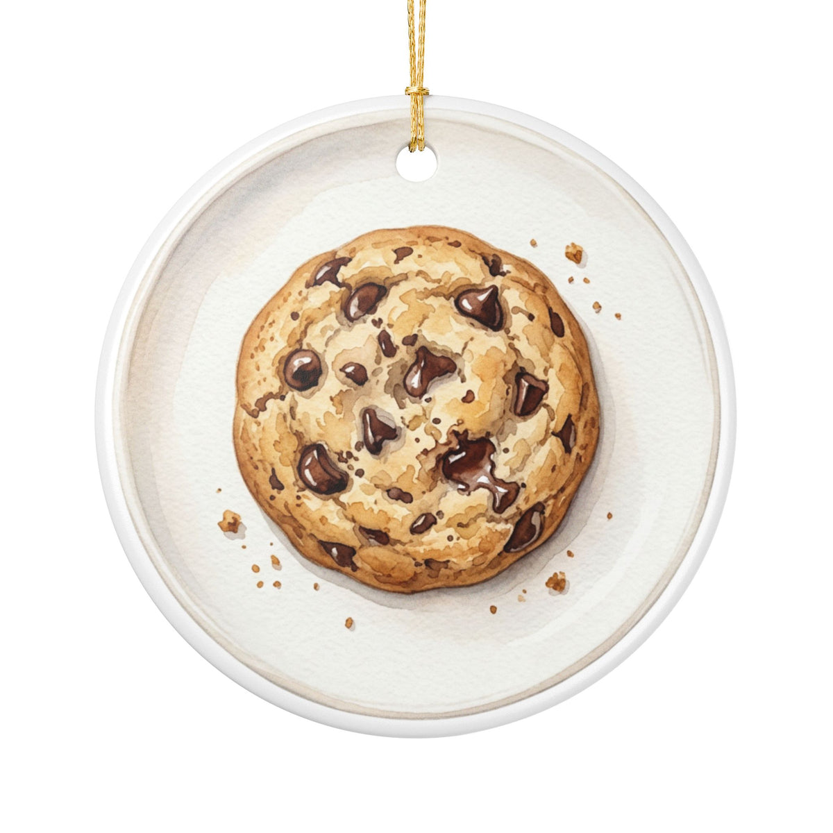 Chocolate Chip Cookie Ornament