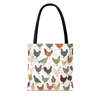 Fun Chicken Pattern Tote Bag