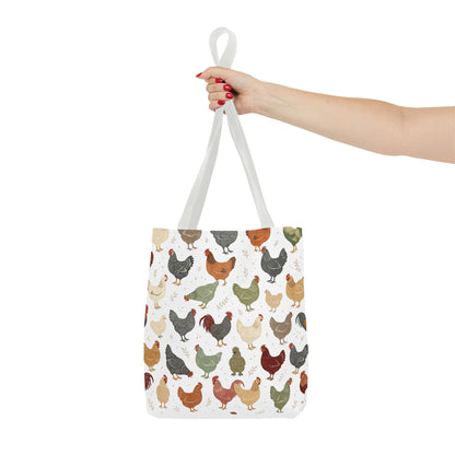 Fun Chicken Pattern Tote Bag