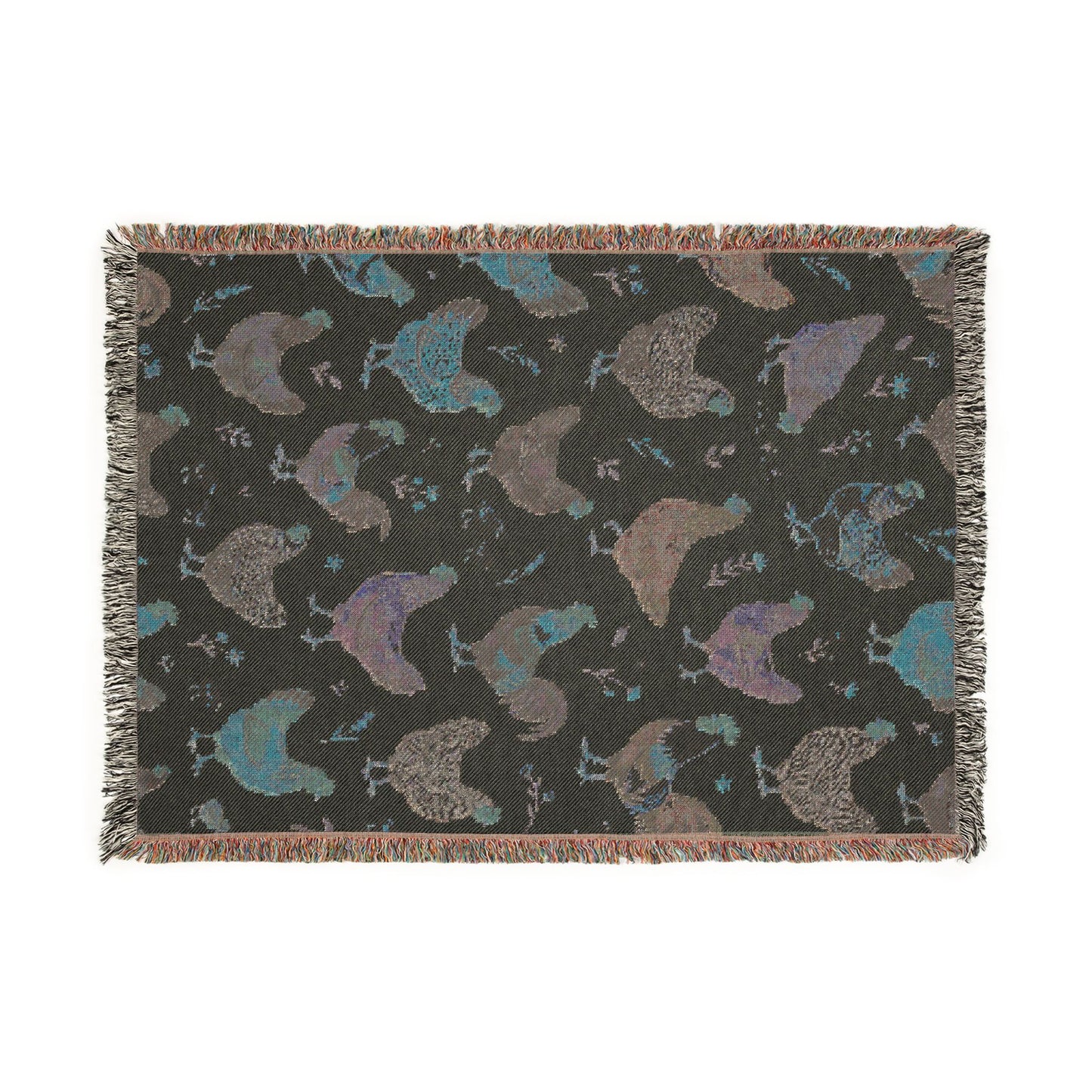 Woven Chicken Pattern Blanket