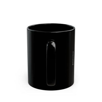 Don't Hurry Be Happy Black Mug — 11oz/15oz