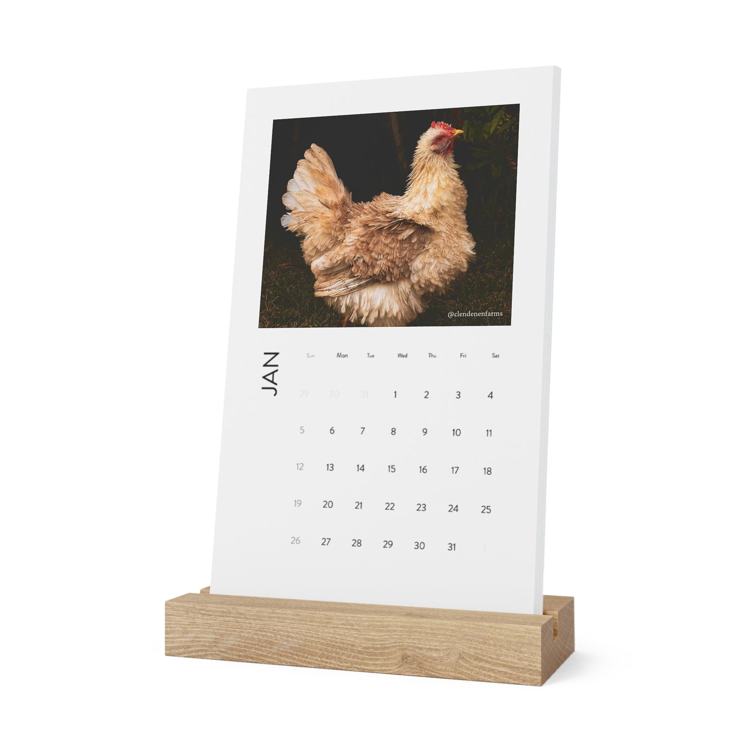 Vertical Desk Calendar
