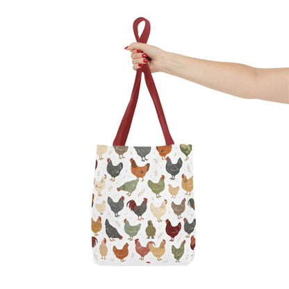 Fun Chicken Pattern Tote Bag