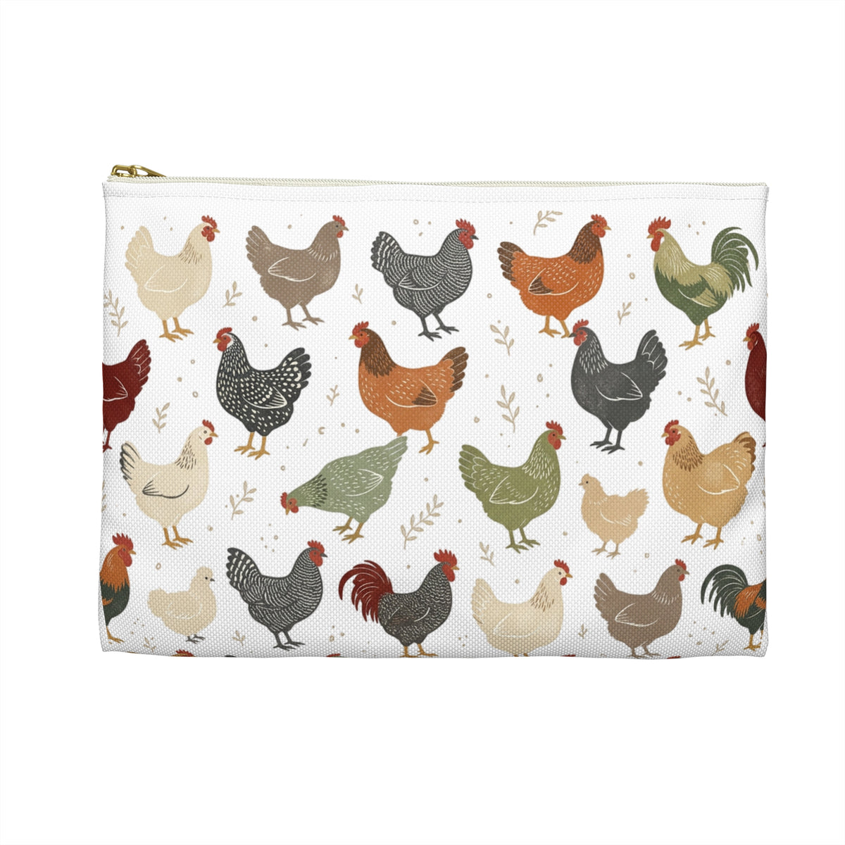 Chicken Pattern Accessory Pouch