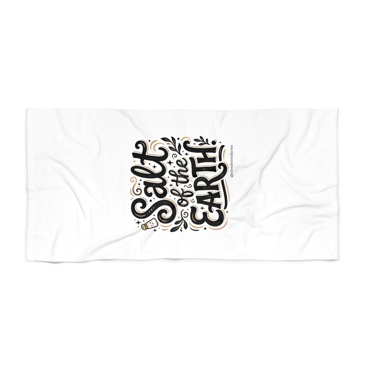 Beach Towel — "Salt of the Earth" Script Graphic