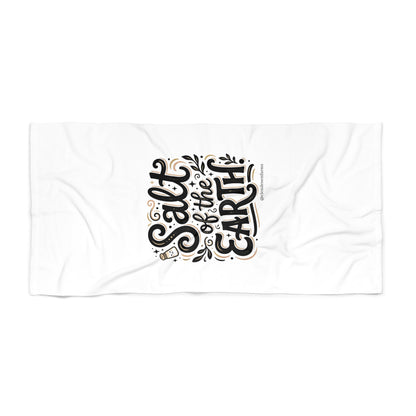 Beach Towel — "Salt of the Earth" Script Graphic