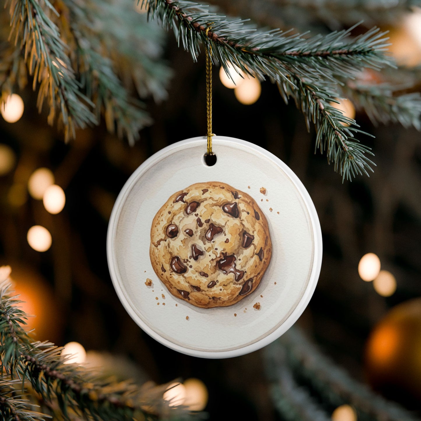 Chocolate Chip Cookie Ornament