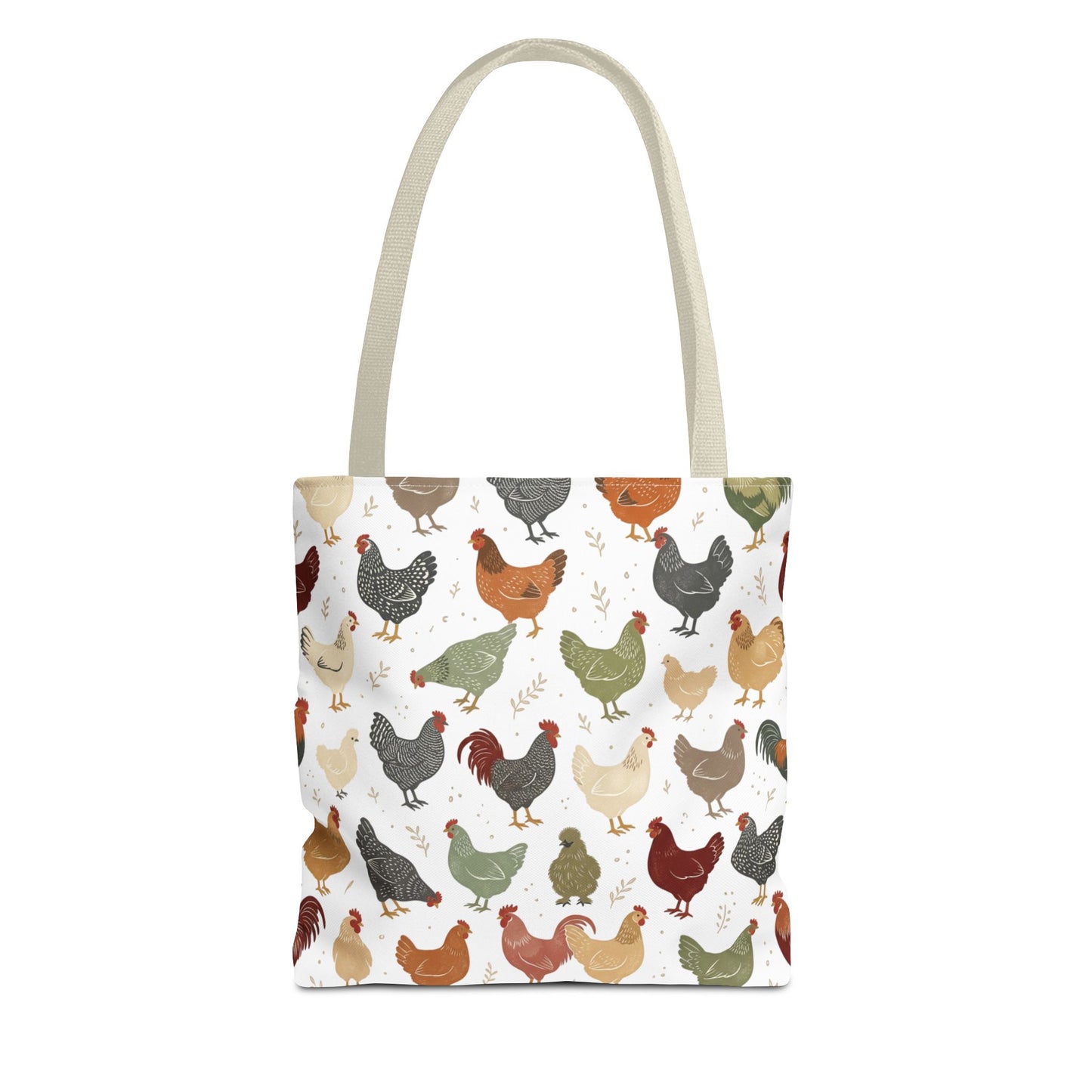 Fun Chicken Pattern Tote Bag