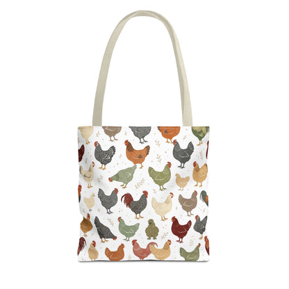 Fun Chicken Pattern Tote Bag
