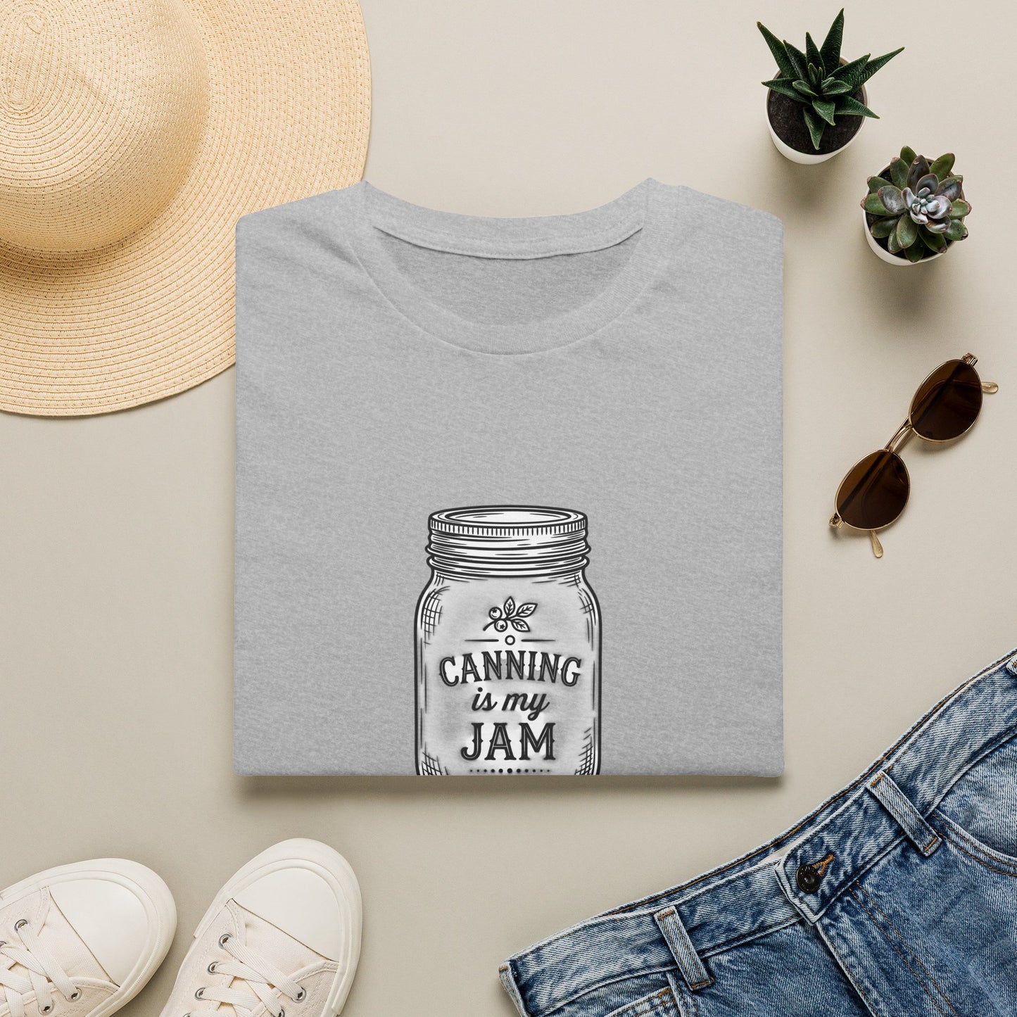 Canning Is My Jam T‑Shirt — Vintage Mason Jar Graphic Tee for Canning Lovers
