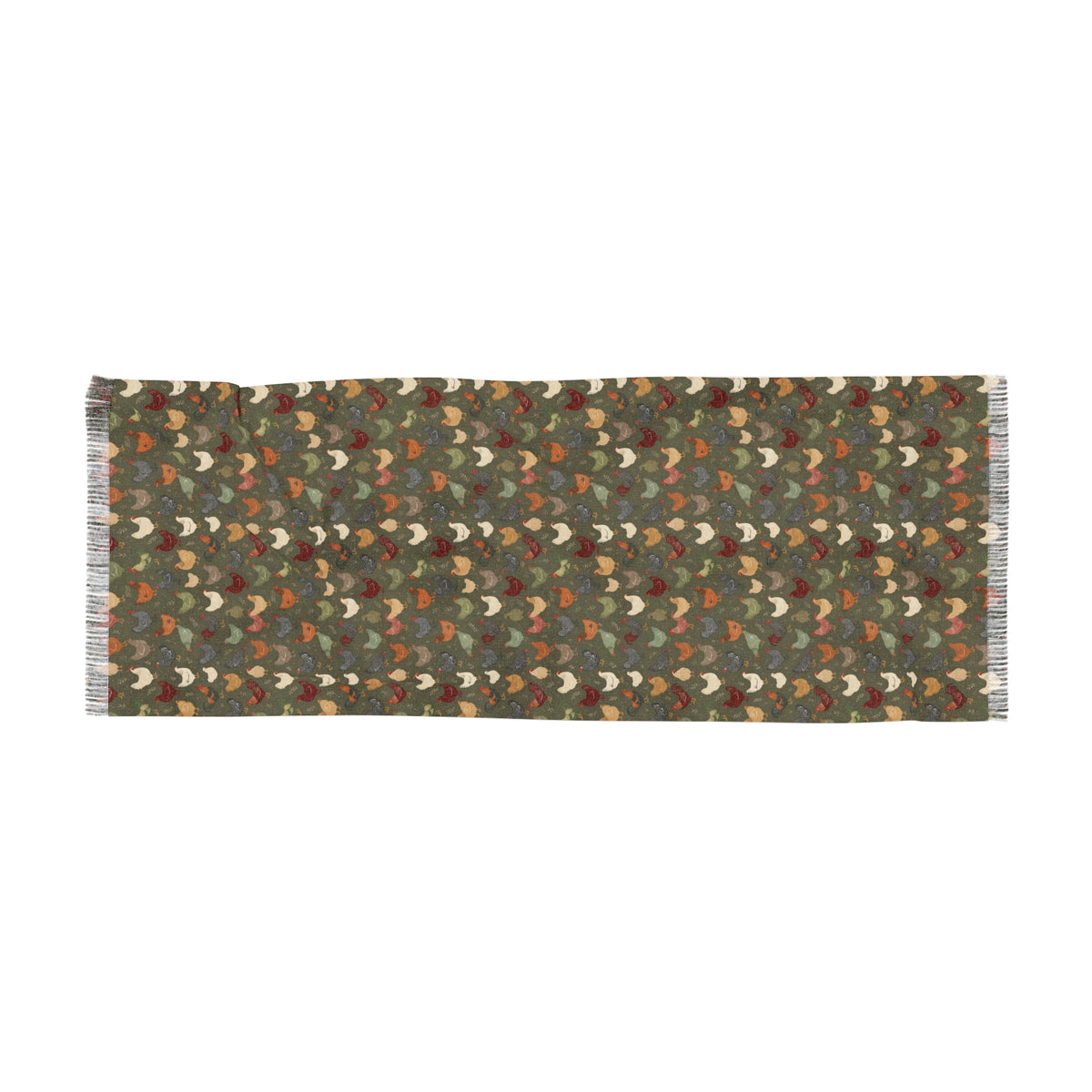 Autumn Chicken Pattern Light Scarf