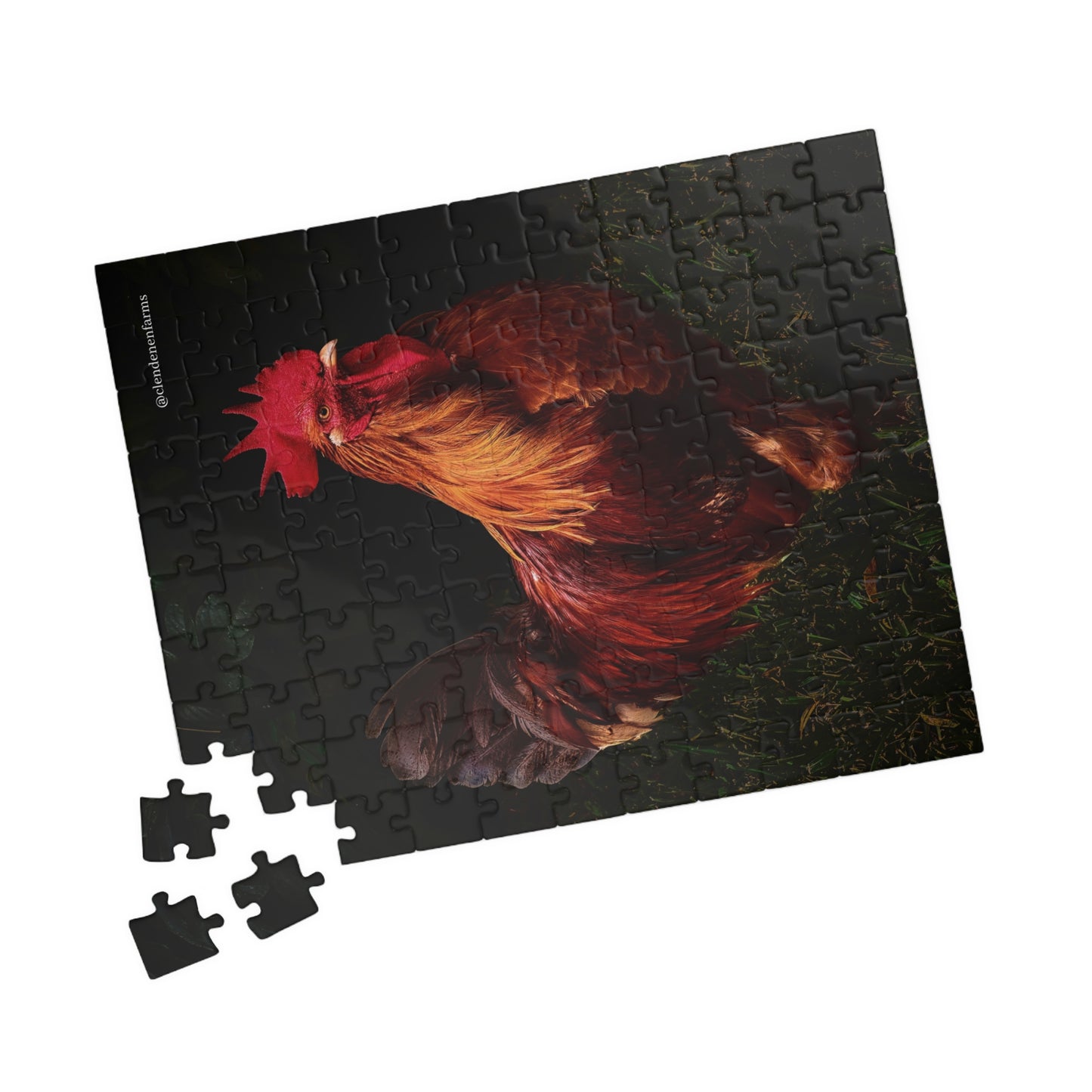 Rooster Portrait Jigsaw Puzzle — Rustic Farmhouse Puzzle (110/252/520/1014 pcs)