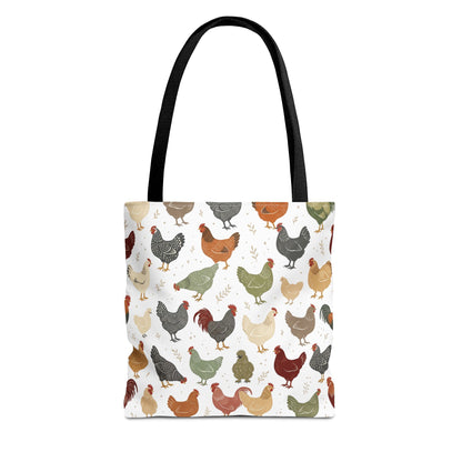 Fun Chicken Pattern Tote Bag