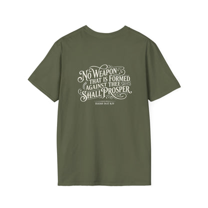 Crusader Faith Verse T‑Shirt Isaiah 54:17