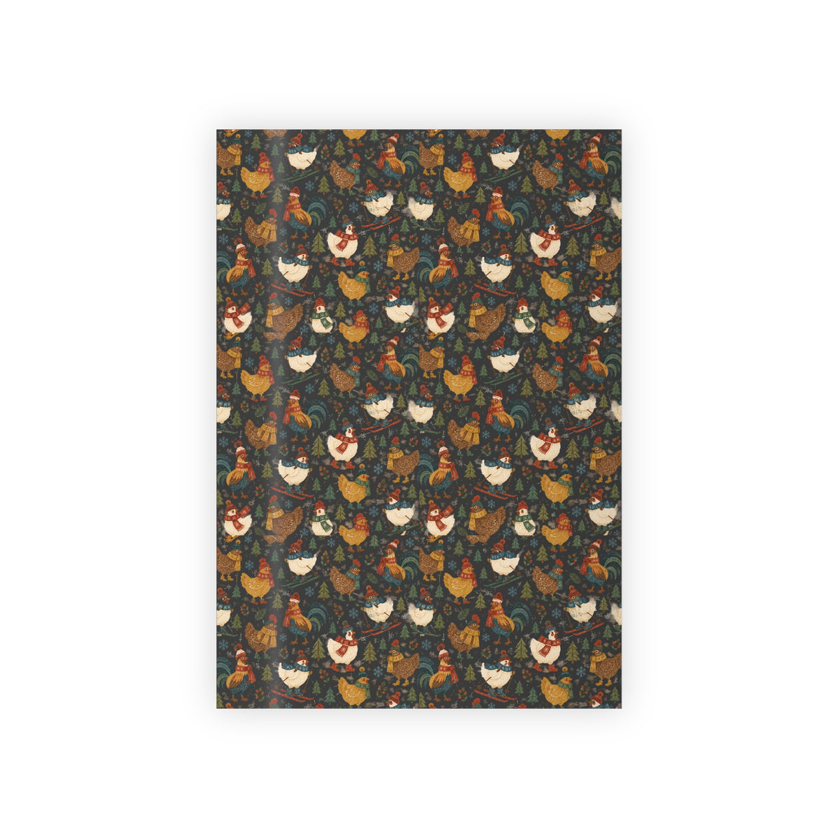 Winter Chickens Gift Wrapping Paper