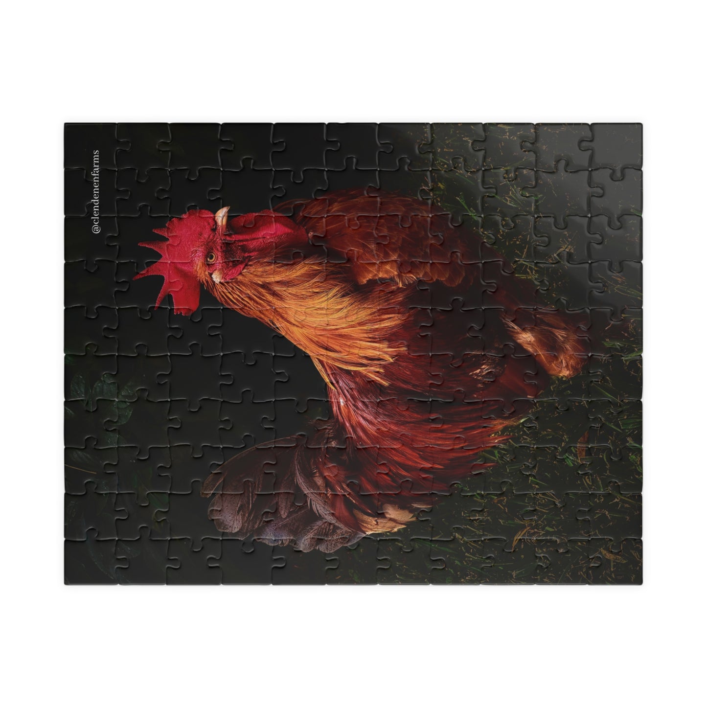 Rooster Portrait Jigsaw Puzzle — Rustic Farmhouse Puzzle (110/252/520/1014 pcs)
